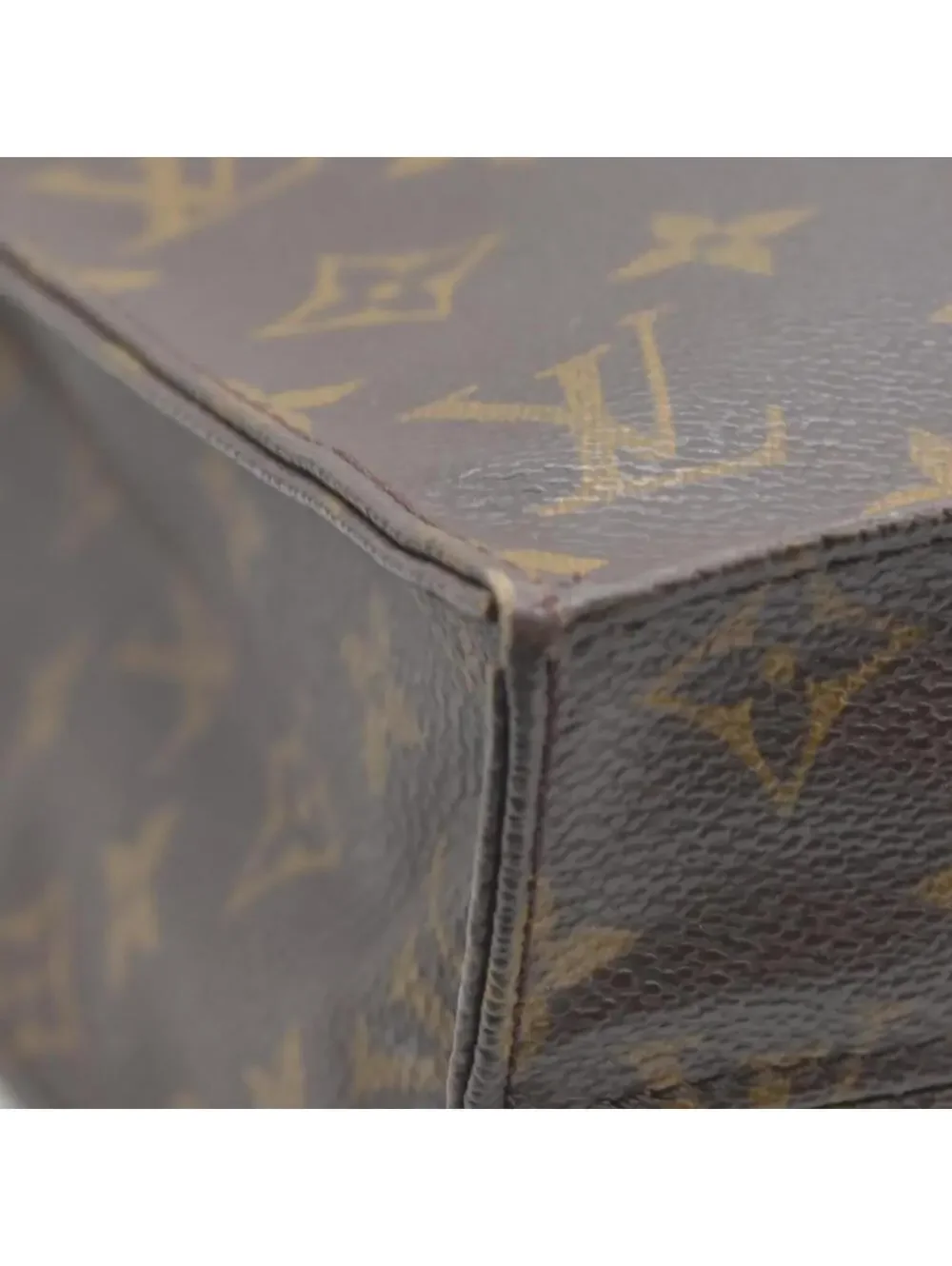 $1340 Louis Vuitton LV Hand Bag Sac Plat Brown Monogram